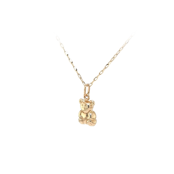 Goldener Teddybär-Anhänger