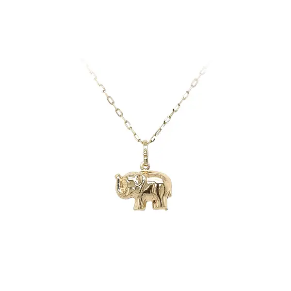 Goldener Elefant-Anhänger