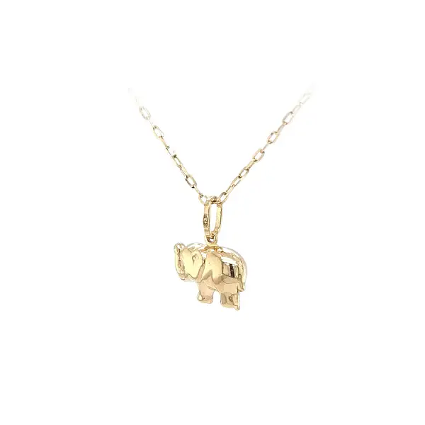 Goldener Elefant-Anhänger