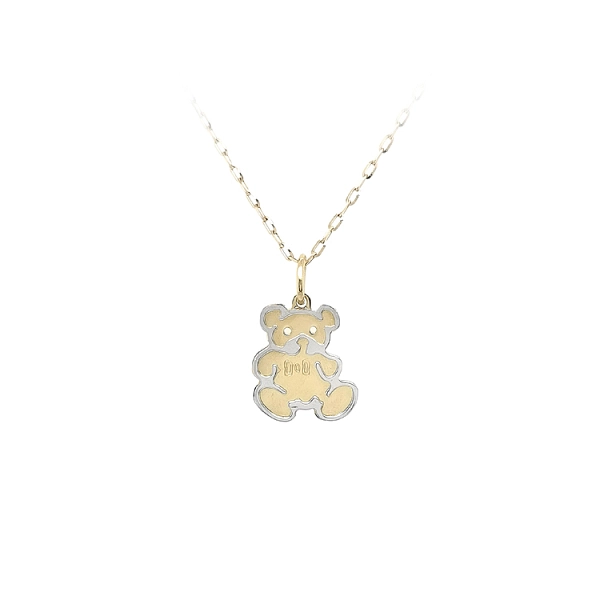 Goldener Teddybär-Anhänger