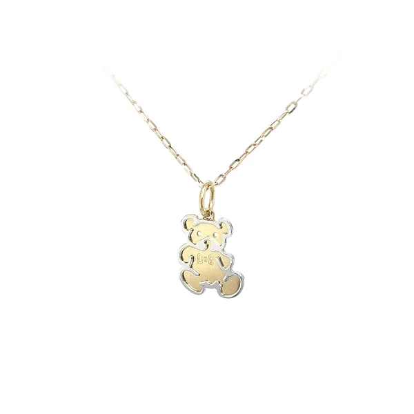 Goldener Teddybär-Anhänger