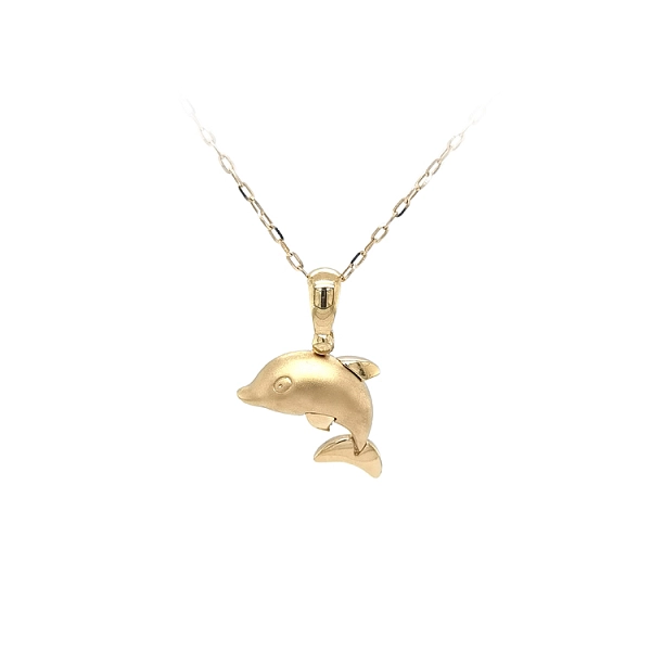 Goldener Delphin-Anhänger