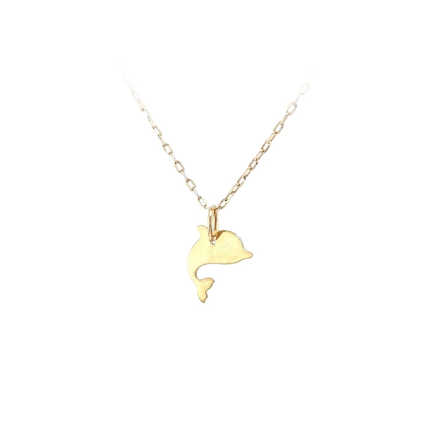 Goldener Delphin-Anhänger