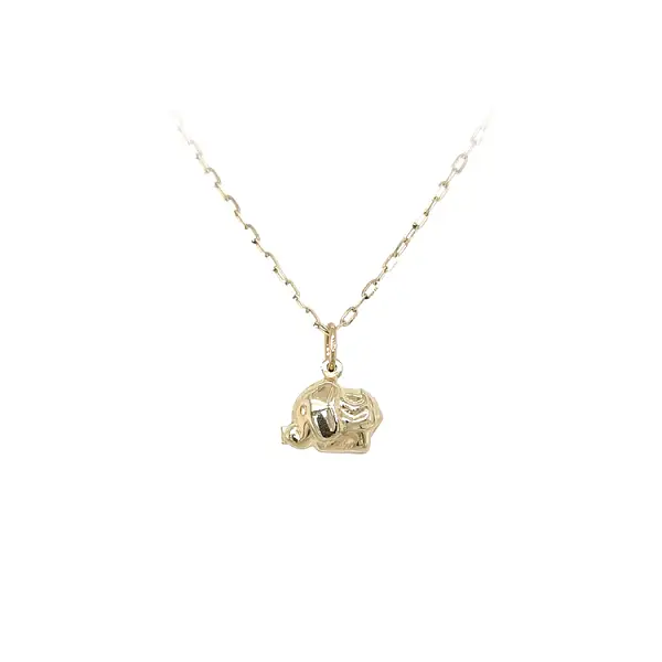 Goldener Elefant-Anhänger