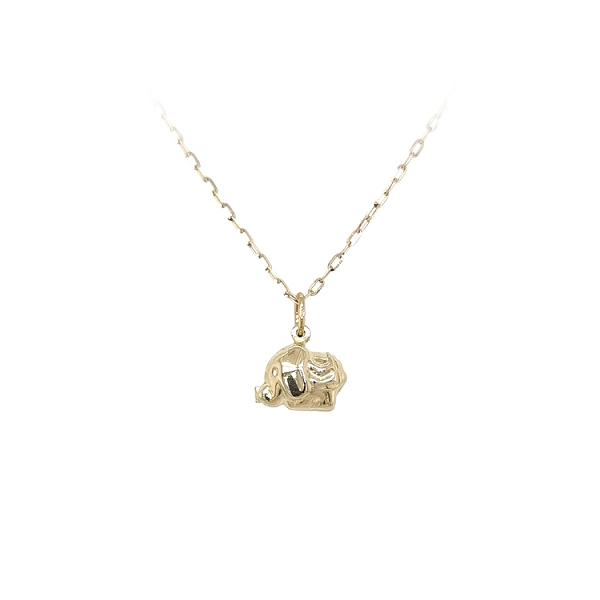 Goldener Elefant-Anhänger