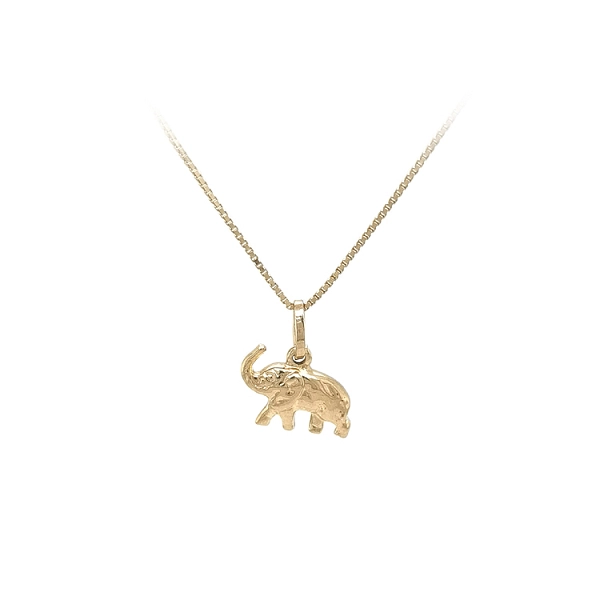 Goldener Elefant-Anhänger