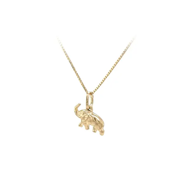 Goldener Elefant-Anhänger