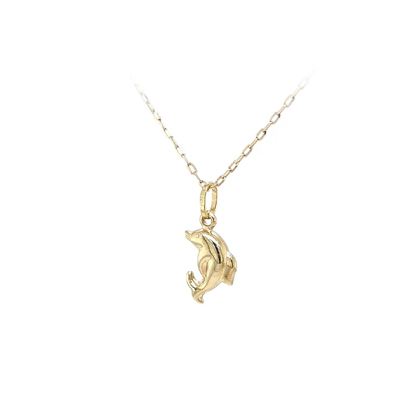 Goldener Delphin-Anhänger