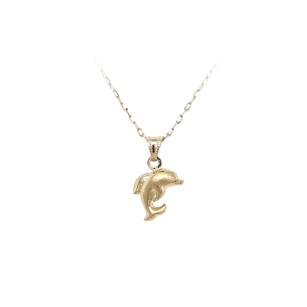 Goldener Delphin-Anhänger