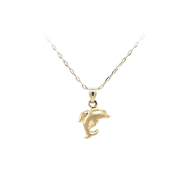 Goldener Delphin-Anhänger