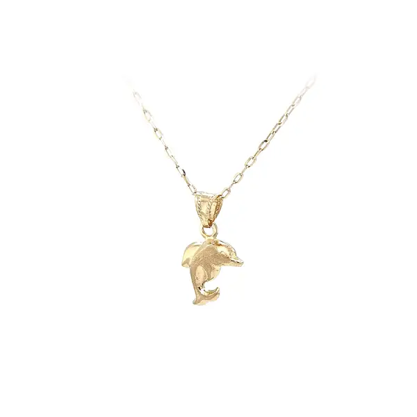 Goldener Delphin-Anhänger
