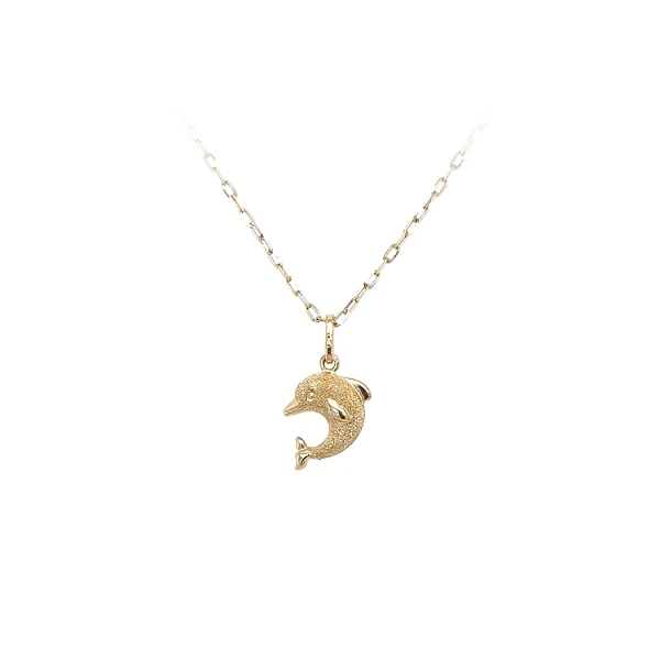Goldener Delphin-Anhänger
