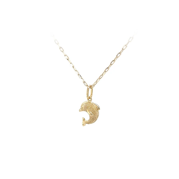 Goldener Delphin-Anhänger