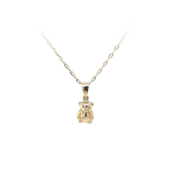 Goldener Teddybär-Anhänger
