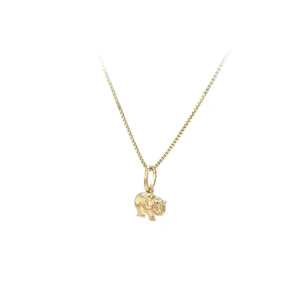 Goldener Elefant-Anhänger