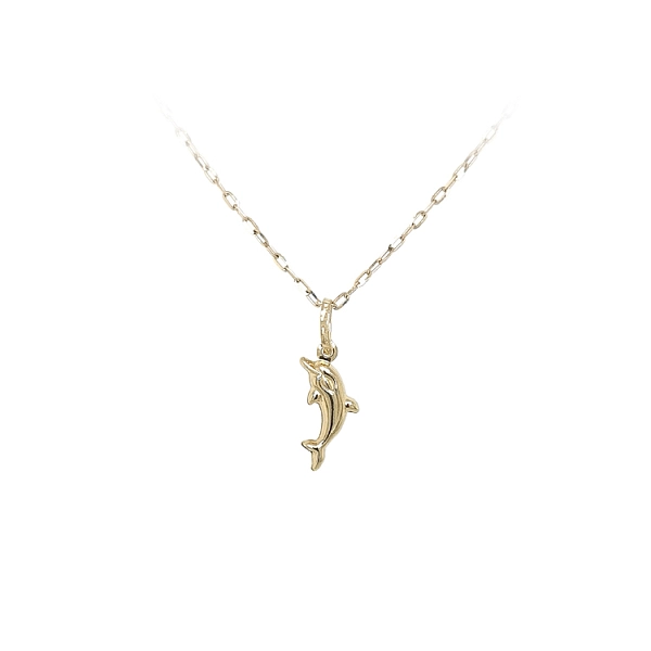 Goldener Delphin-Anhänger