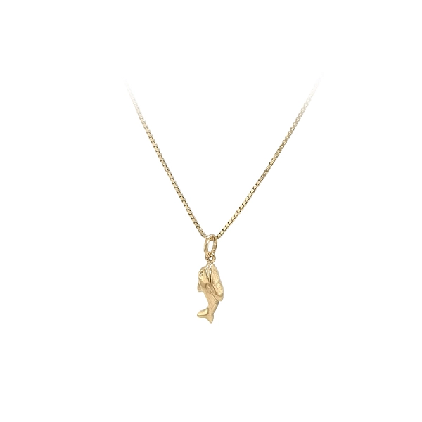 Goldener Delphin-Anhänger