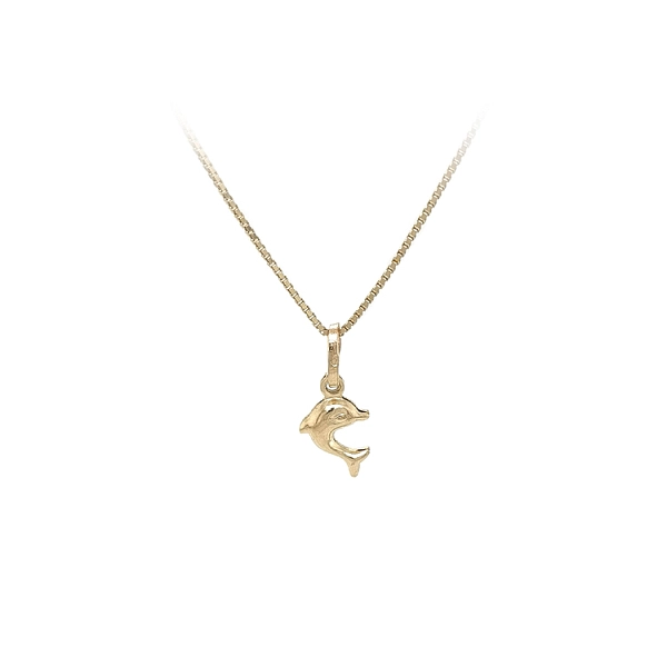 Goldener Delphin-Anhänger