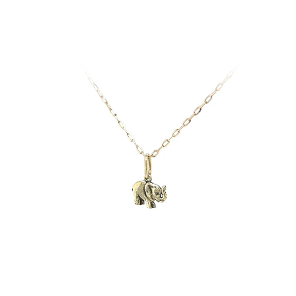 Goldener Elefant-Anhänger
