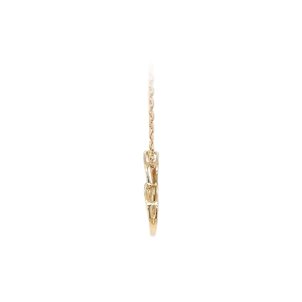 Gold-Anhänger Herz mit Zirkonen