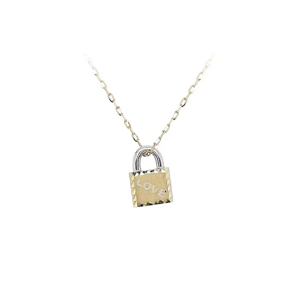 Anhänger Schloss aus Combination Gold