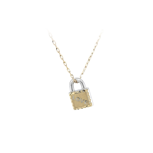 Anhänger Schloss aus Combination Gold