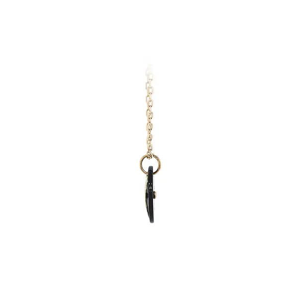 Gold-Anhänger Herz mit Onyx