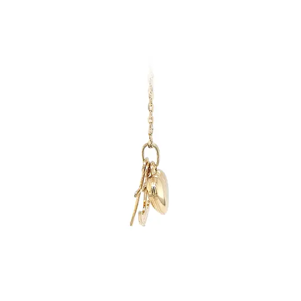 Gold-Anhänger Herz, Anker, Kreuz