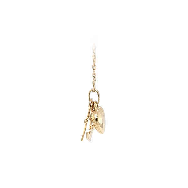 Gold-Anhänger Herz, Anker, Kreuz