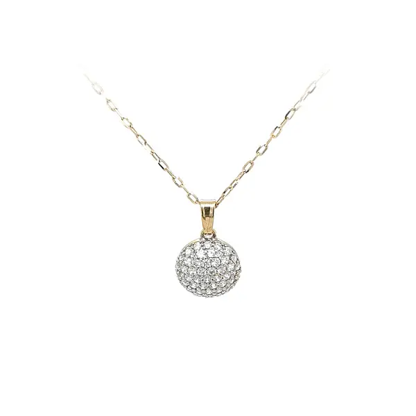 Gold-Anhänger mit Zirkonen