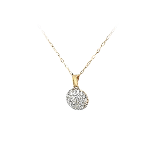 Gold-Anhänger mit Zirkonen