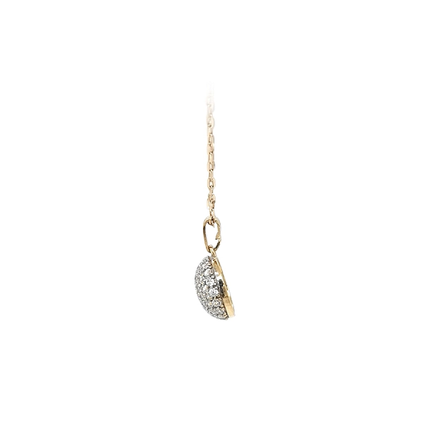 Gold-Anhänger mit Zirkonen