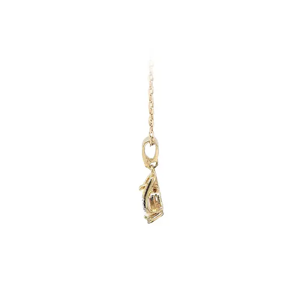 Gold-Anhänger mit Opal und Zirkonen