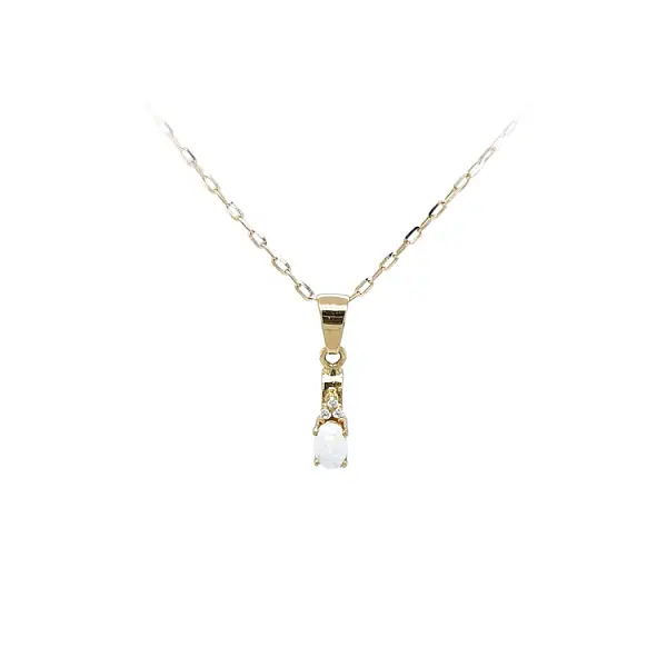 Gold-Anhänger mit Opal
