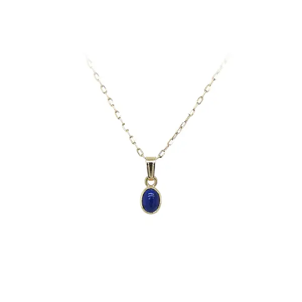 Gold-Anhänger mit Lapislazuli