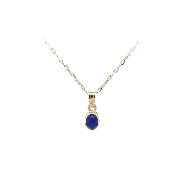 Gold-Anhänger mit Lapislazuli