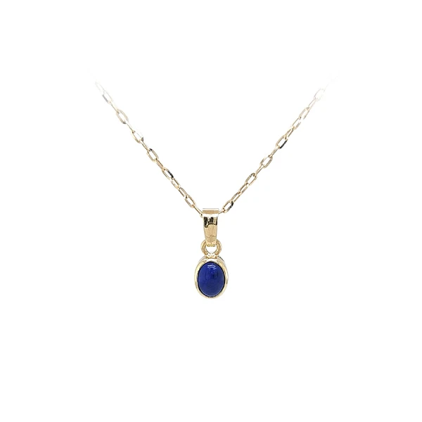 Gold-Anhänger mit Lapislazuli