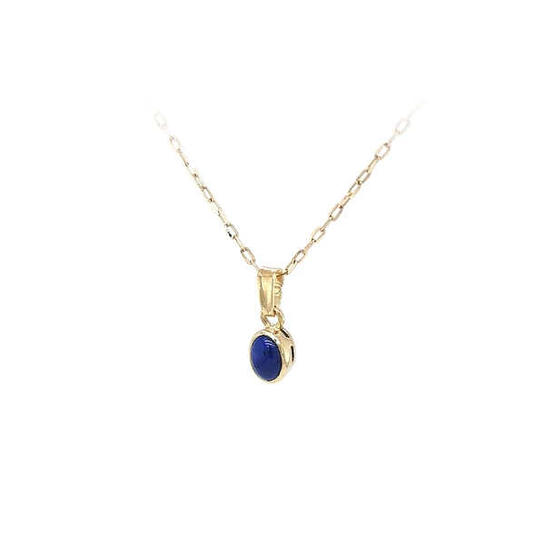 Gold-Anhänger mit Lapislazuli