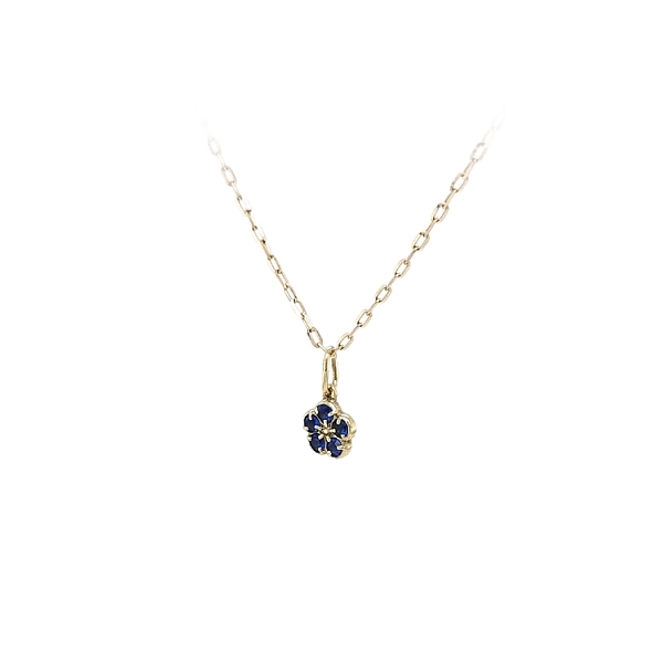 Gold-Anhänger mit blauem Stein
