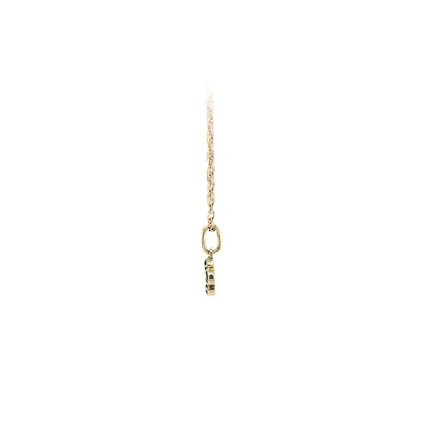 Gold-Anhänger mit blauem Stein