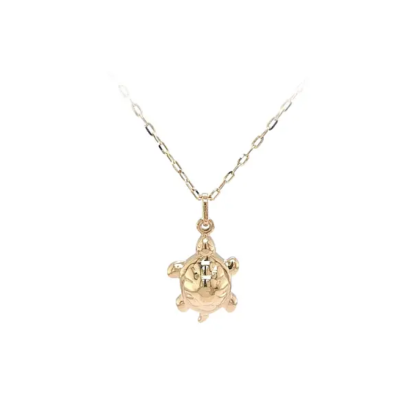 Goldener Schildkröten-Anhänger