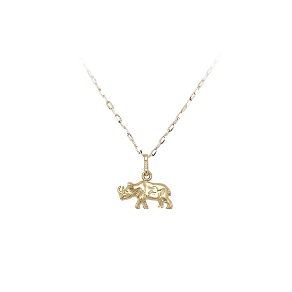 Gold-Nashorn-Anhänger