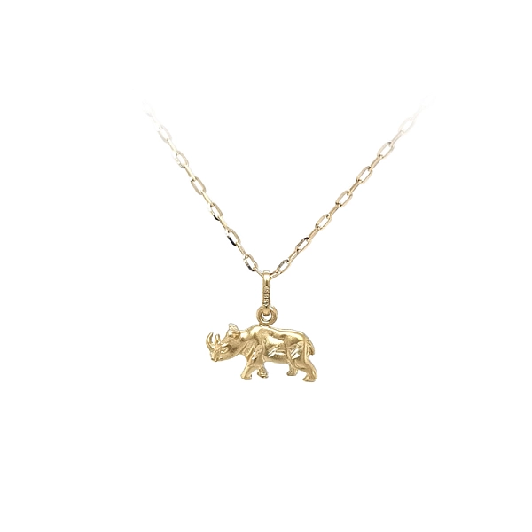 Gold-Nashorn-Anhänger