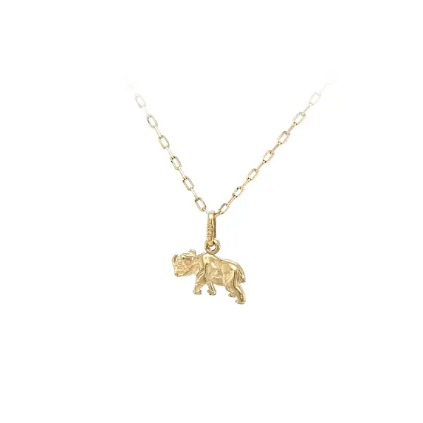 Gold-Nashorn-Anhänger