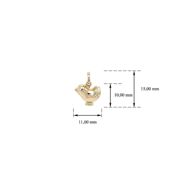 Gold-Anhänger Huhn