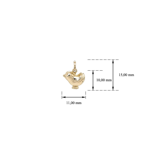Gold-Anhänger Huhn