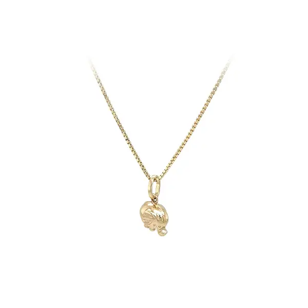 Goldener Elefant-Anhänger