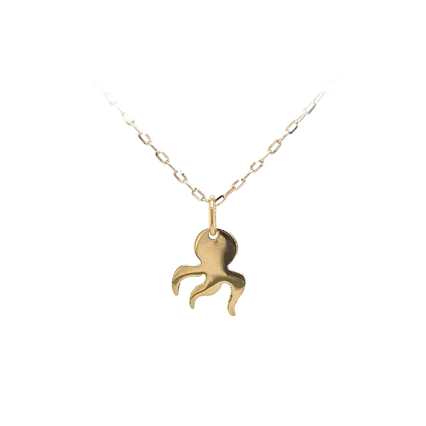 Goldener Oktopus-Anhänger