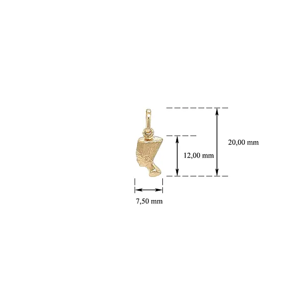 Gold-Anhänger Nofretete