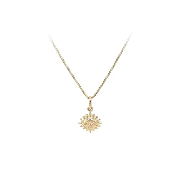 Goldener Sonnen-Anhänger